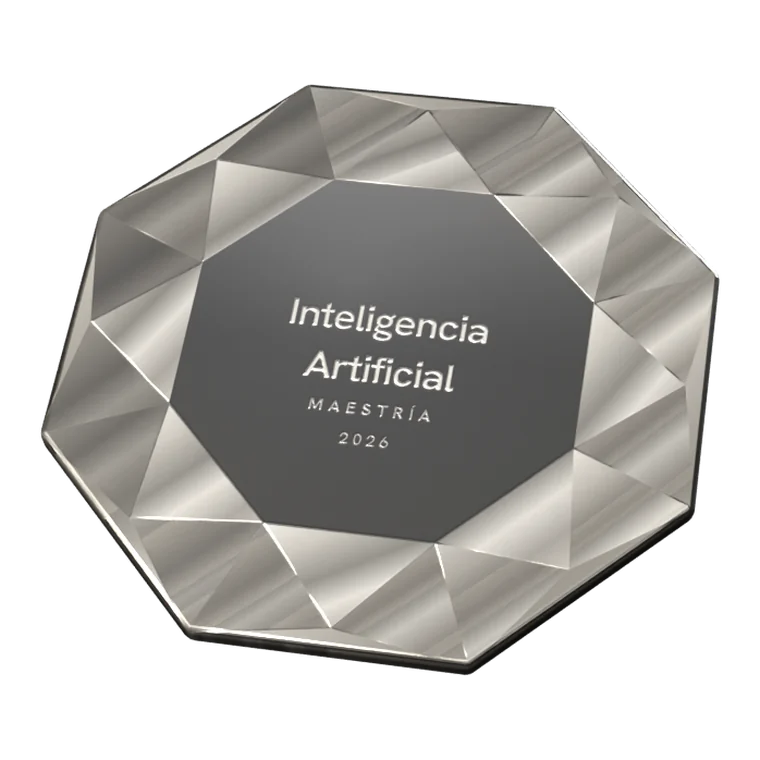 Insignia Brillante · Inteligencia Artificial, nivel Maestría (ejemplo)