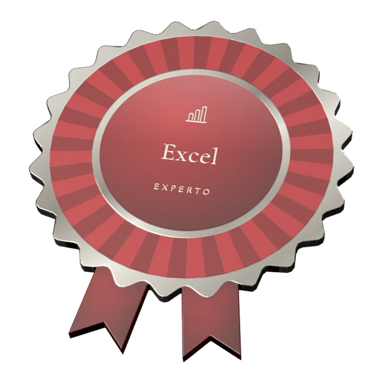 Insignia Roseta · Excel, nivel Experto (ejemplo)
